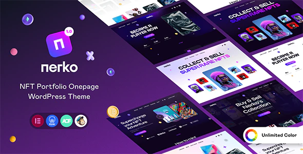 Nerko 1.2.0 – NFT Portfolio WordPress Theme – WeaDown